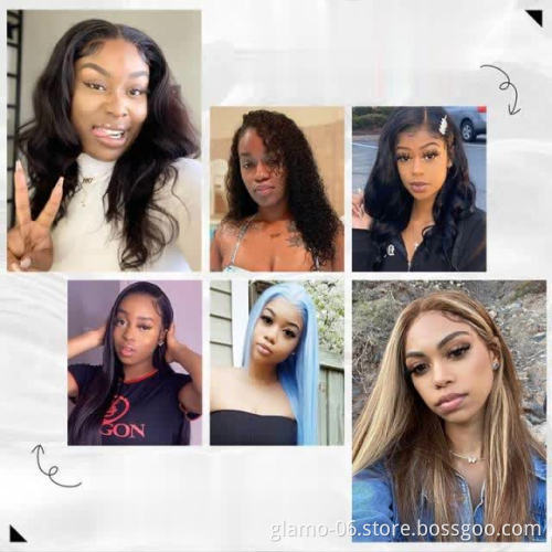 Full Cuticle Curly Headband Wigs Human Hair GlueLess None Lace 10A Virgin Peruvian Head Band double drawn human hair wigs